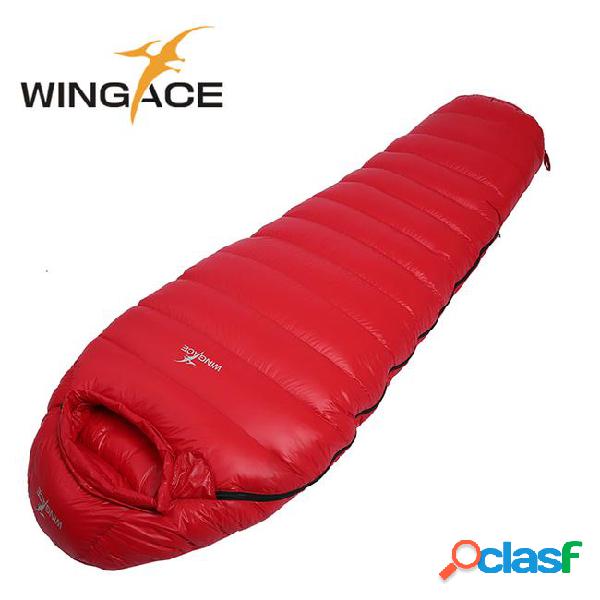 Wingace 220cm mummy sleeping bag ultralight fill 600g duck
