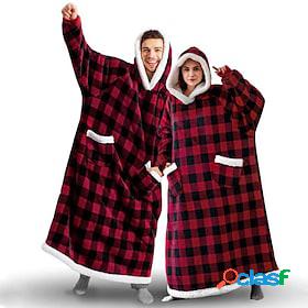 Women's Couple's Pajamas Nightgown Wearable Blanket Hoodie