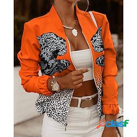 Women's Jacket Casual Jacket Print Casual Daily Valentine's