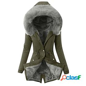 Women's Parka Fall Winter Spring Causal Outdoor clothing