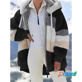 Women's Sherpa jacket Fleece Jacket Teddy Coat Outdoor Daily