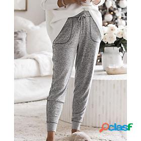 Women's Sweatpants Joggers Gray Casual / Sporty Athleisure