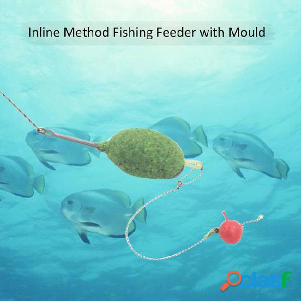 Y3218-20 hybrid inline method fishing feeder set bream carp