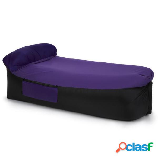 Y5904pu inflatable lounger portable air beds sleeping sofa