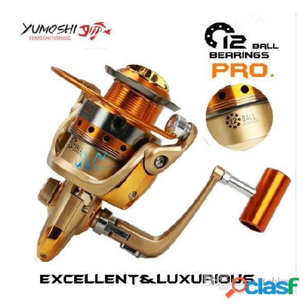 Yumoshi brand fishing reel 12 bb 5.5:1 lightweight super