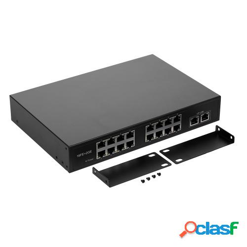 ZWD-16 + 2BZQN 16FE + 2GE POE Switch con 16 puertos POE 2
