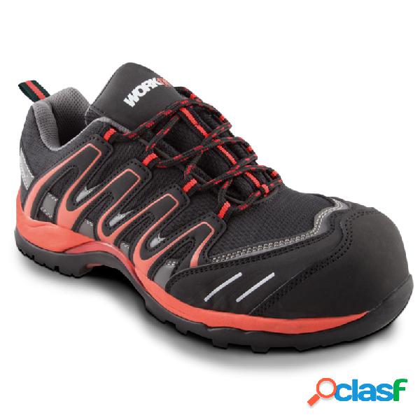 Zapato seguridad workfit trail s1p - src rojo talla 44