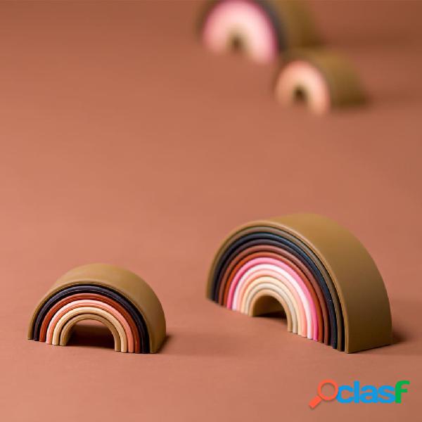 dëna Juego de juguetes de silicona arco iris Diversity 12