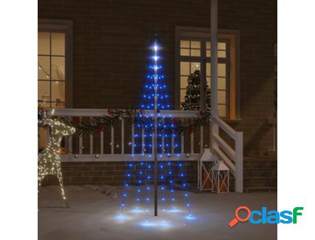 Árbol de Navidad VIDAXL En Asta de Bandera 108 LED (Azul -