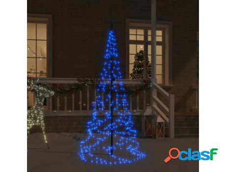 Árbol de Navidad VIDAXL En Asta de Bandera 200 LED (Azul -