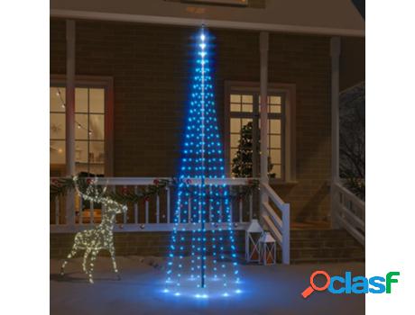 Árbol de Navidad VIDAXL En Asta de Bandera 310 LED (Azul -