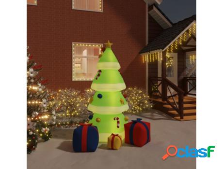 Árbol de Navidad VIDAXL Hinchable con LED (Multicolor - 240