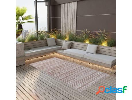 vidaXL Alfombra de exterior PP gris taupé 140x200 cm
