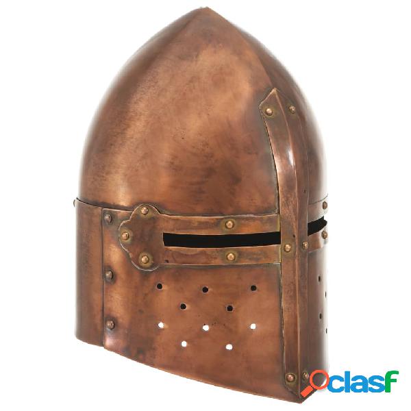 vidaXL Réplica de casco de caballero medieval antiguo LARP