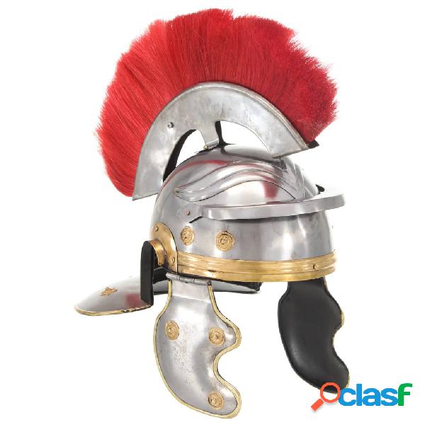 vidaXL Réplica de casco de soldado romano rol en vivo acero