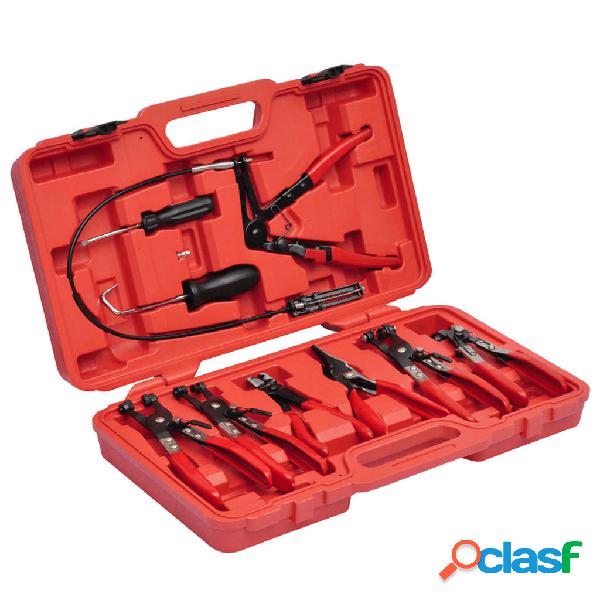 vidaXL Set de alicates para abrazaderas, 7 uds