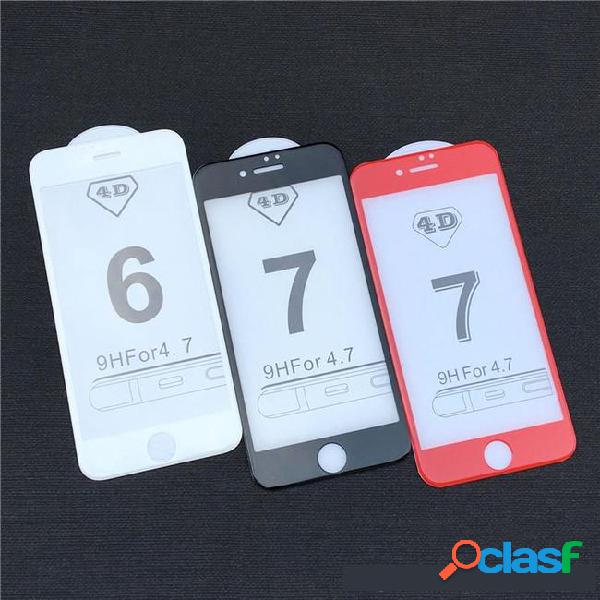 0.2mm 4d full cover screen protector for iphone 7 6 6s plus