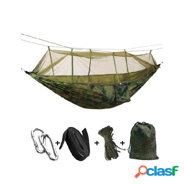 1-2 person outdoor mosquito net parachute hammock camping