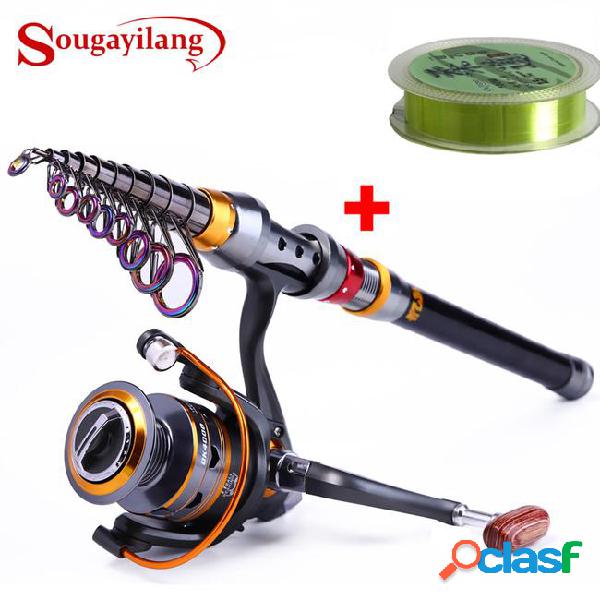 1.8-3.6m telescopic fishing rod and 11bb fishing reel wheel