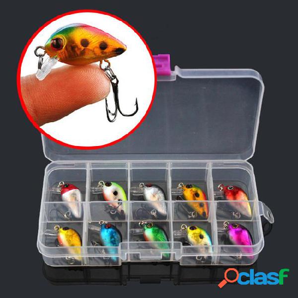 1 box + mixed 10 color 2.6cm 1.78g crank hard baits & lures