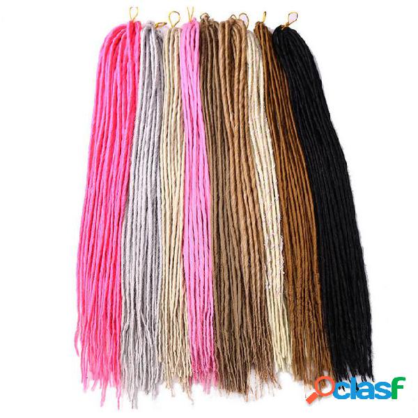 1 pack 24strands dreadlocks 20inch synthetic braiding hair