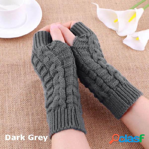 1 pair fashion gloves & mittens unisex men women fingerless