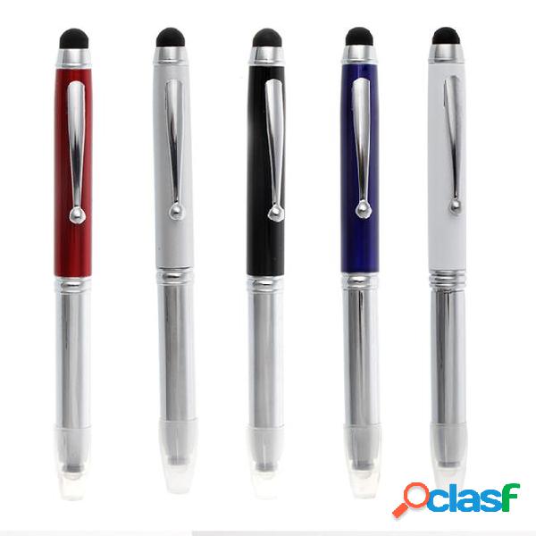 1 pc high quality metal 3 in1 capacitive touch screen stylus