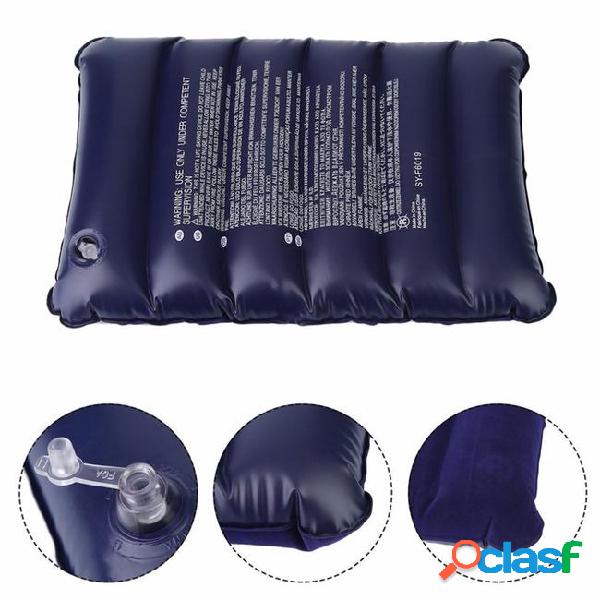 1 pcs inflatable camping pillow dark blue large inflatable