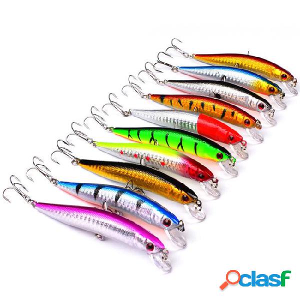 10-color 10cm 8.4g minnow plastic hard baits & lures fishing