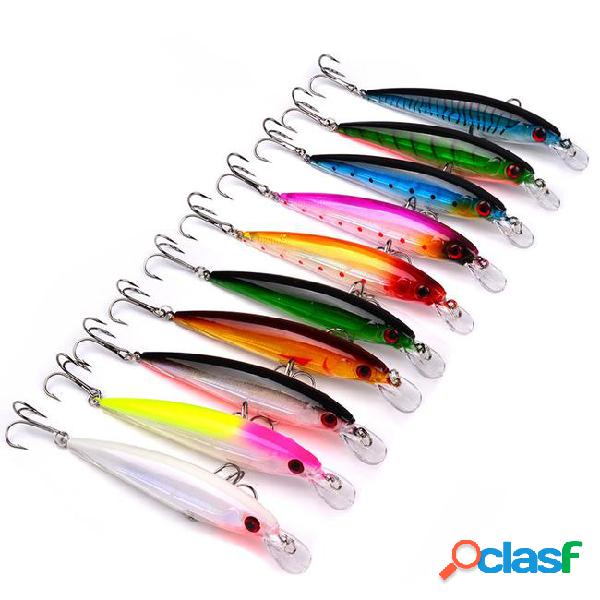10-color 11cm 13.14g minnow plastic hard baits & lures