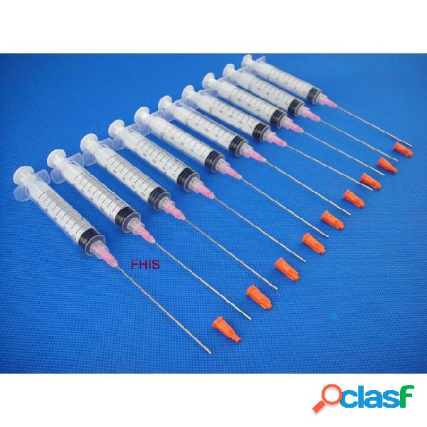 10 packs 10ml10cc syringe & 18g blunt tip needle length 10cm
