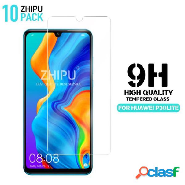 10 pcs tempered glass for huawei p30 lite glass screen
