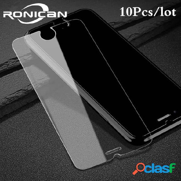 10 pcs tempered glass for iphone 7 plus 8 6 6s 5 5s 5c 4 4s