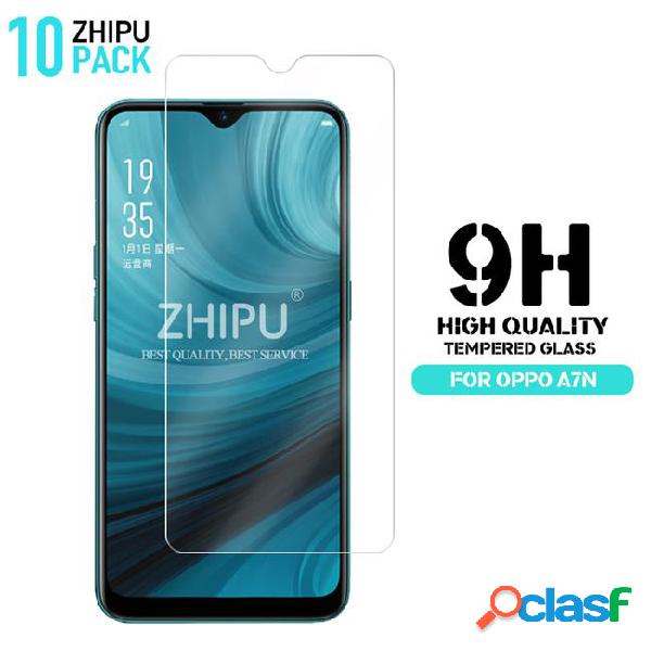 10 pcs tempered glass for oppo a7n glass screen protector