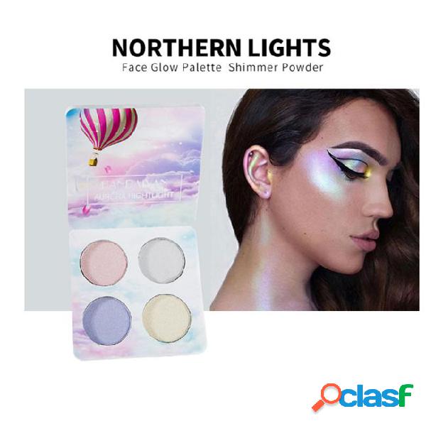 100% original handaiyan 4 colors eyeshadow highlighter