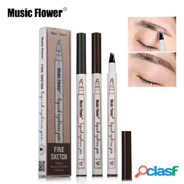 100% original music flower liquid eyebrow pen music flower