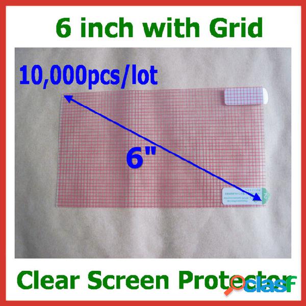 10000pcs universal 6 inch clear screen protector guard film