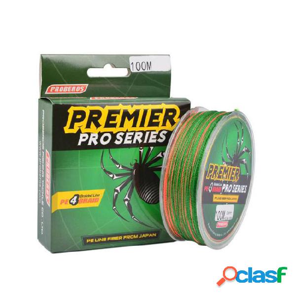 100m super strong braided wire colorful fishing line 6-100lb