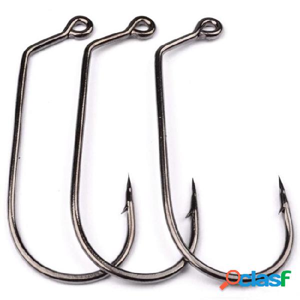 100pcs 1/0#-5/0# 32786 jig hook high carbon steel with hole