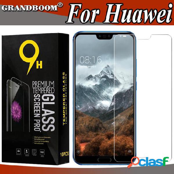100pcs 2.5d tempered glass 9h guard shield for huawei honor