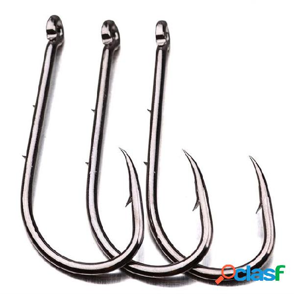 100pcs 6#-6/0# 92247 baitholder hook high carbon steel with
