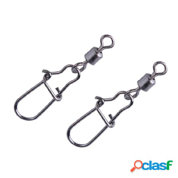 100pcs/lot gun gray fishing flexible rotation connector