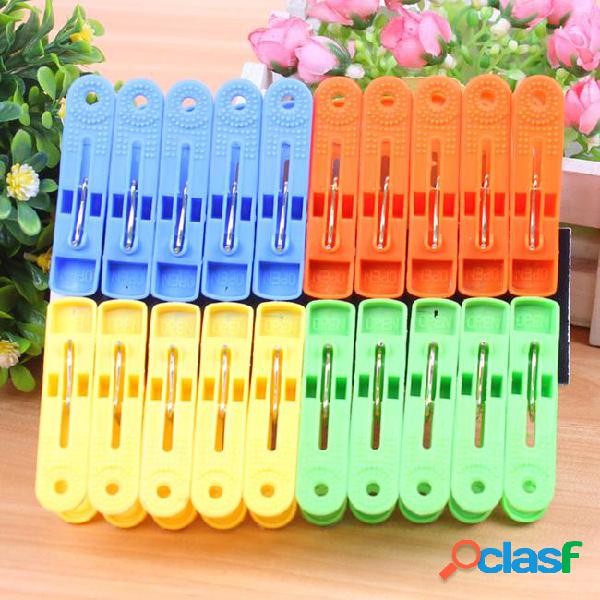 100pcs/lot laundry clothes pins color hanging pegs clips