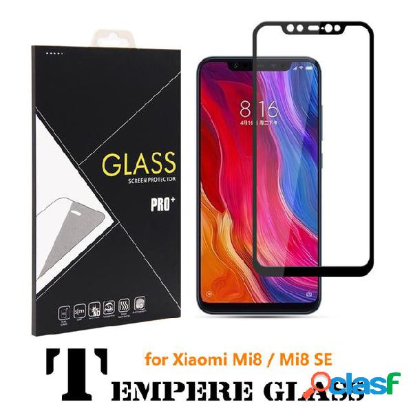 100x 9h 3d curved full cover mi8 se tempered glass screen
