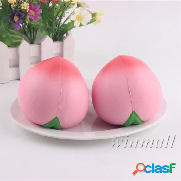 10cm jumbo slow rising squishies pink peach charms kawaii