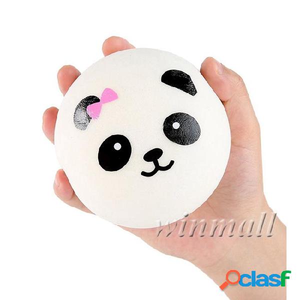 10cm kawaii jumbo squishy cute panda charms buns cell phone