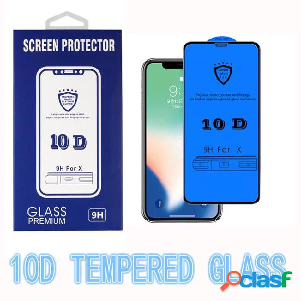 10d tempered glass for iphone 7 8 plus glass screen