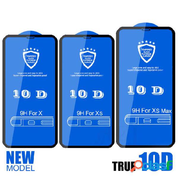 10d tempered glass for iphone x 7 8 6 plus screen protector