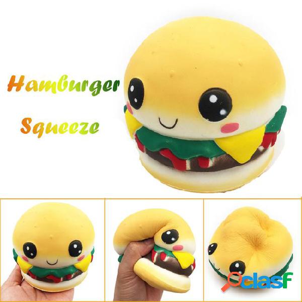 10pc cute hamburger stress relief squishy toys stress