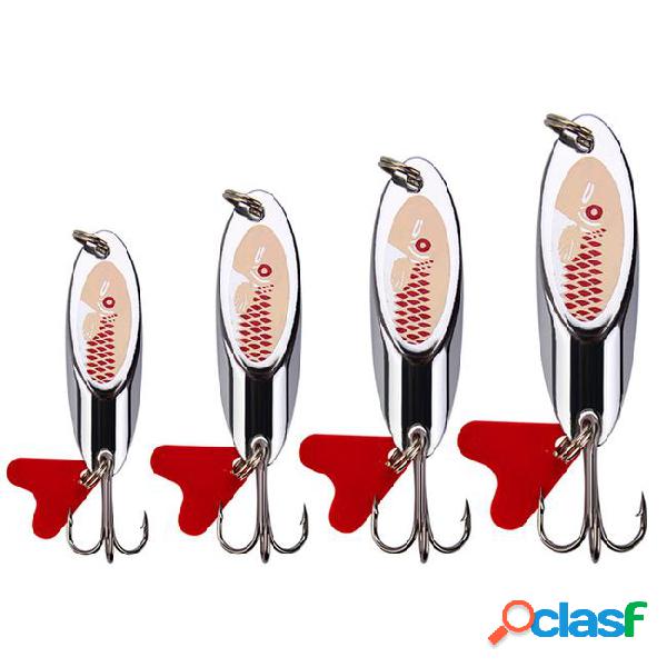 10pcs 7/10/14/21g silver vib spoons fishing hooks 8/6/4#